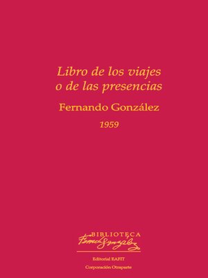 cover image of Libro de los viajes o de las presencias